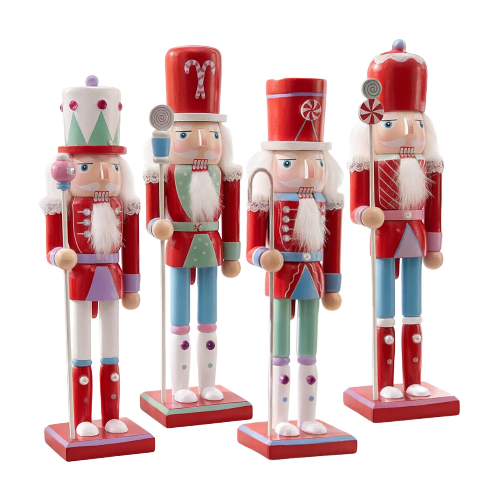 Nutcracker Figurine - 30cm Christmas Nutcracker Soldier Wooden Doll