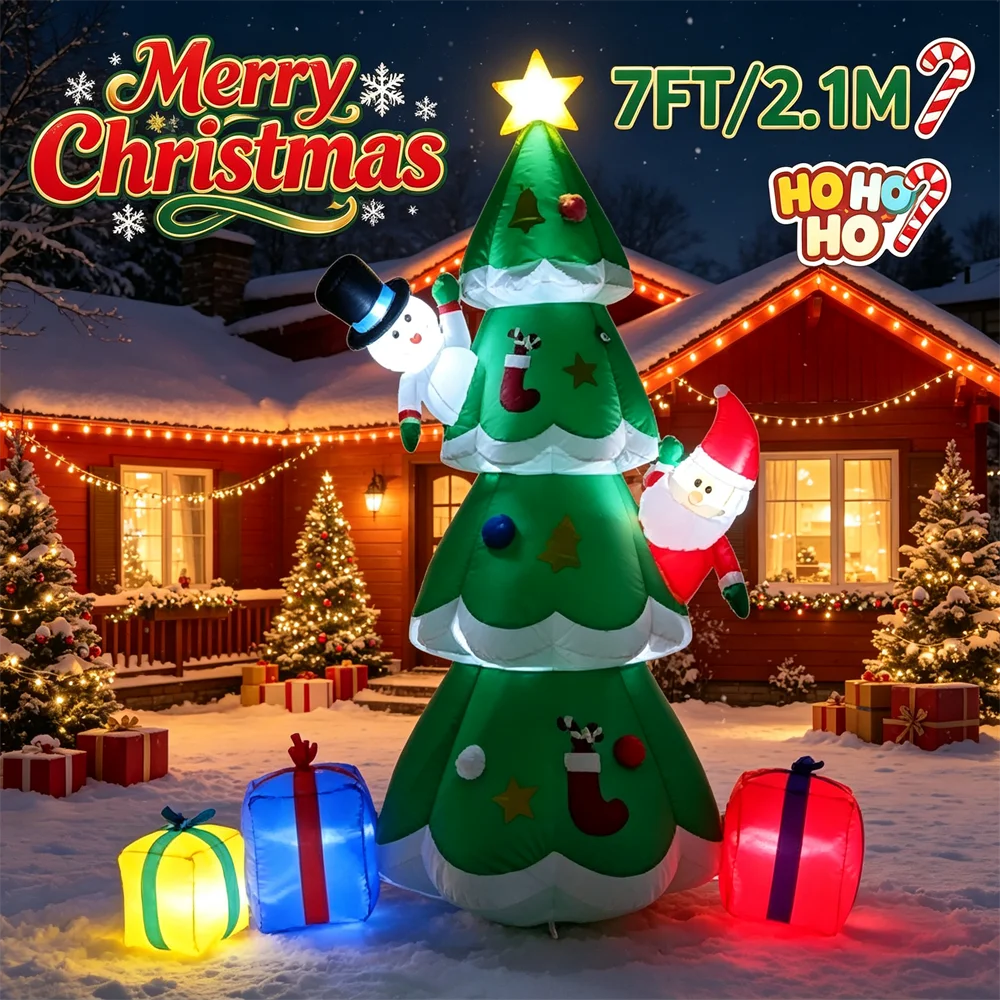 7FT Light Up Christmas Inflata - Christmas Tree Artificial review and price