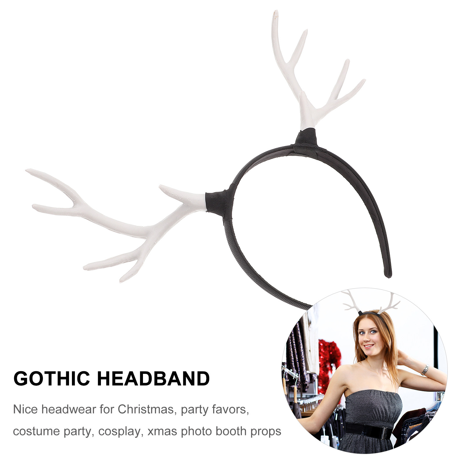 1Pcs Adorable Reindeer Antler  - Reindeer Antlers Headband review and price