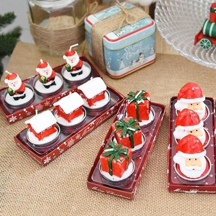 3Pcs Christmas Decorative Cand - Holiday Candle Set review and price