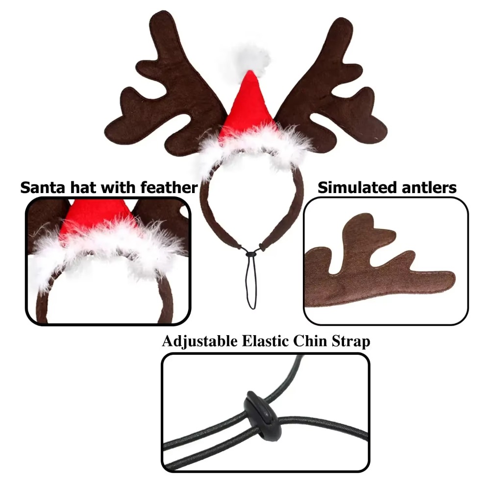 Pet Christmas Reindeer Antler  - Reindeer Antlers Headband review and price