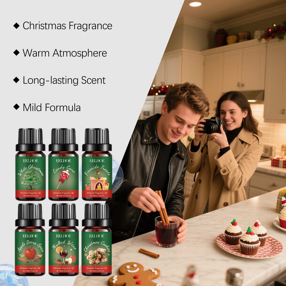 6 In 1 Aromatherapy Essential  - Holiday Candle Set review and price