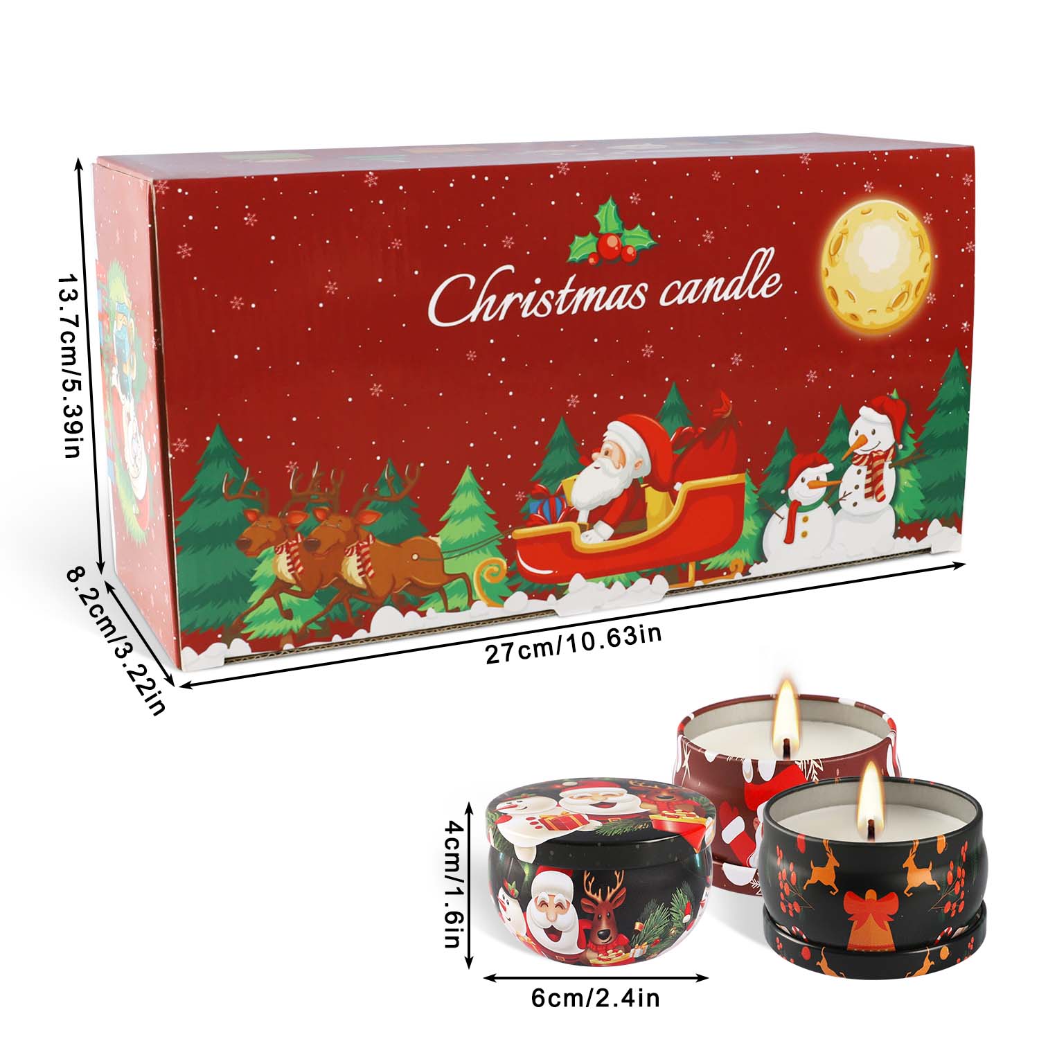 2.3 inch, 16-Piece Christmas S - Holiday Candle Set review and price