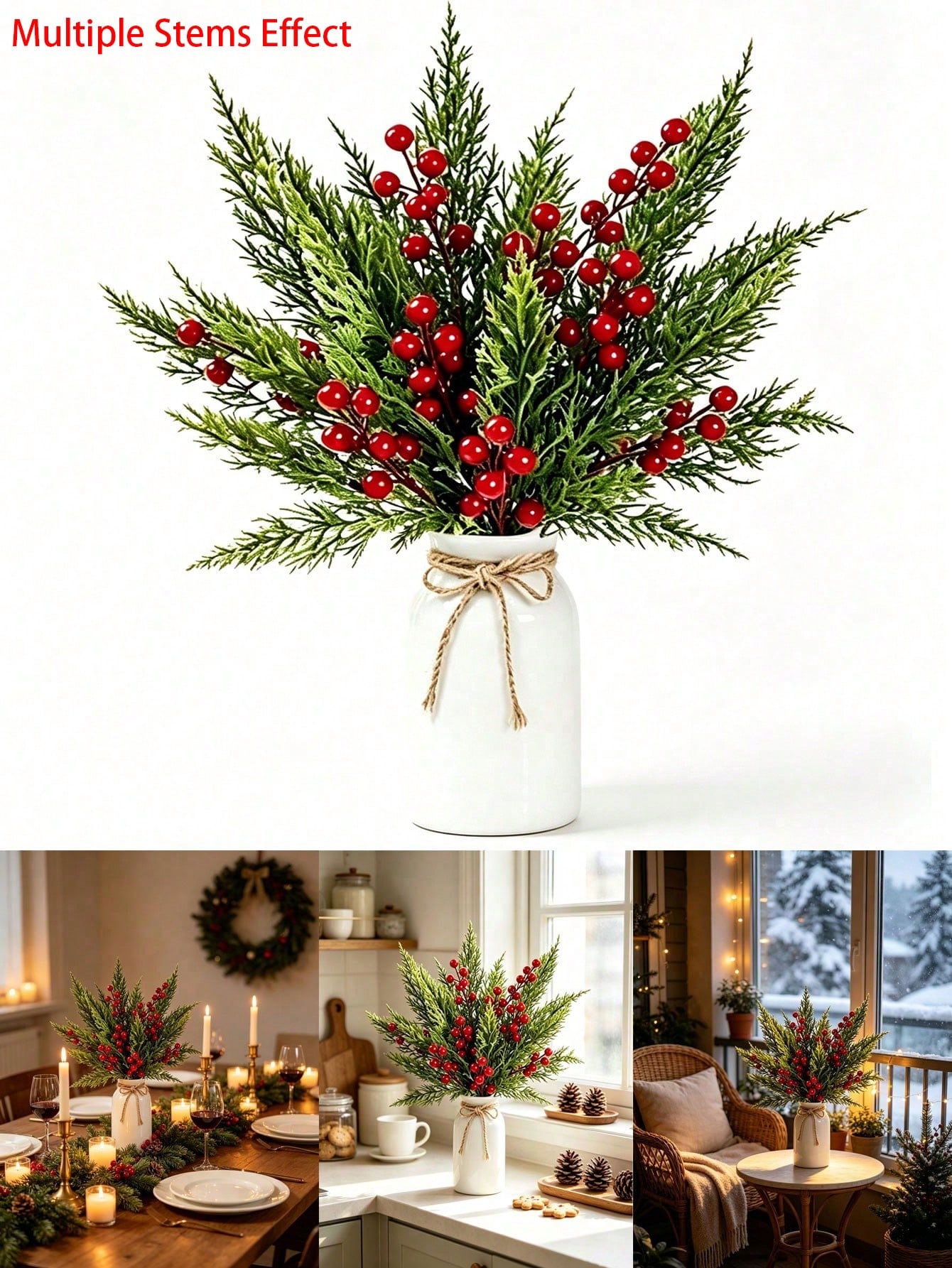20pcs Artificial Pine Branches - Christmas Tree Artificial review and price
